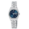 Pulsar Women's Classic Stainless Steel Bracelet Watch with Blue Dial from Pedre